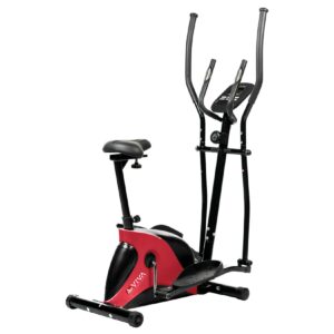 AsVIVA Crosstrainer & Heimtrainer C16 Bluetooth 2 in 1 Cardio white red