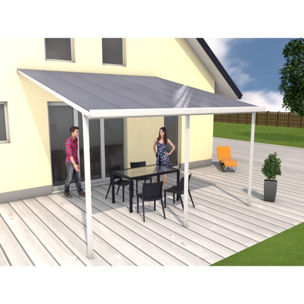 Gutta 4293115 Terrassenüberdachung weiß
