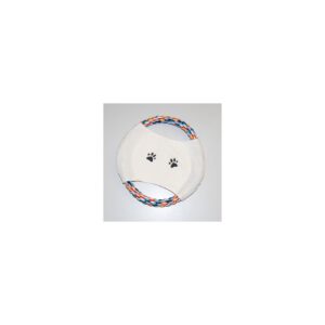 Tierspielzeug Hund Frisbee buntes Tau ca. 20 cm Durchmesser