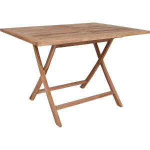 Oline Teak Gartentisch 80x120 Teakholz massiv Tisch Garten Beistelltisch Holz