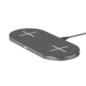 Xlayer WIRELESS Ladegerät Wireless Pad 10W Double Qi-zertifiziert Space Grey