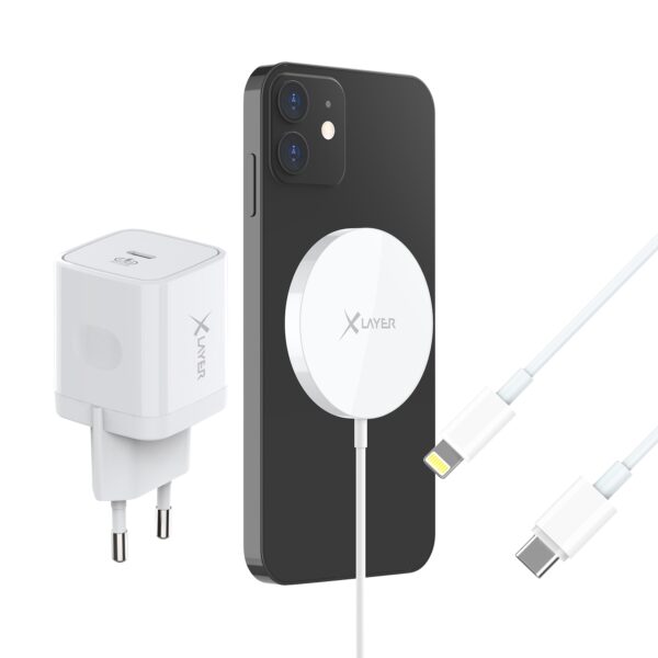 Xlayer WIRELESS MagFix Pro 3-teiliges MagSafe Wireless Charging Starter Set Ladegerät