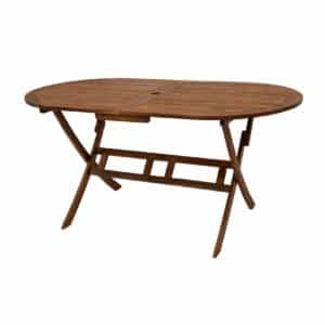 DEGAMO Klapptisch BENITA 85x160cm oval