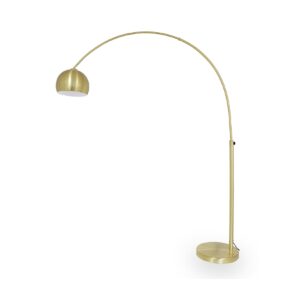 Bogenleuchte Karoi Messing Sockel mit Metallcover 203 cm 10953