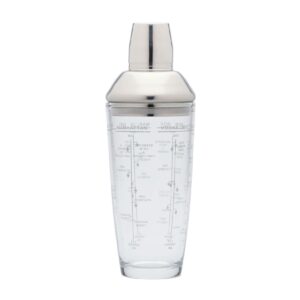 neuetischkultur Cocktailshaker Glas/Edelstahl