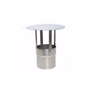 acerto® Edelstahl Schornsteinabdeckung 120mm