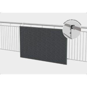 EET Solaranlage LightMate Balkon - Plug-in Photovoltaik mit Schukokabel