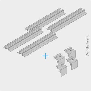 SCHIENEN FÜR PHOTOVOLTAIK-WANDMONTAGE Kompatibel mit LightMate G