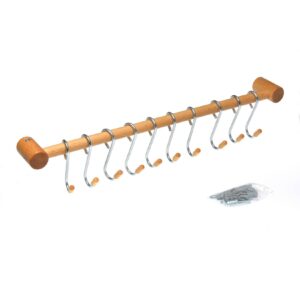 acerto® Küchenreling 10 Stk.Küchenutensilienhalter Hakenleiste Küchenhaken