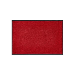 HOMCOM Fußmatte mit Gummiumrandung und rutschhemmende Rückseite rot 150 x 90 x 0
