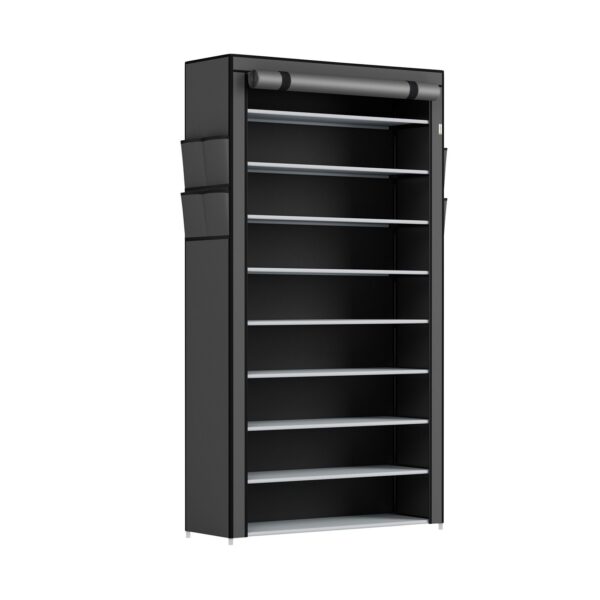 Juskys Schuhschrank L Grau mit 9 Ebenen