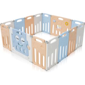 Baby Vivo Laufgitter aus Kunststoff 14 Elemente Faltbar / Klappbar - Luna