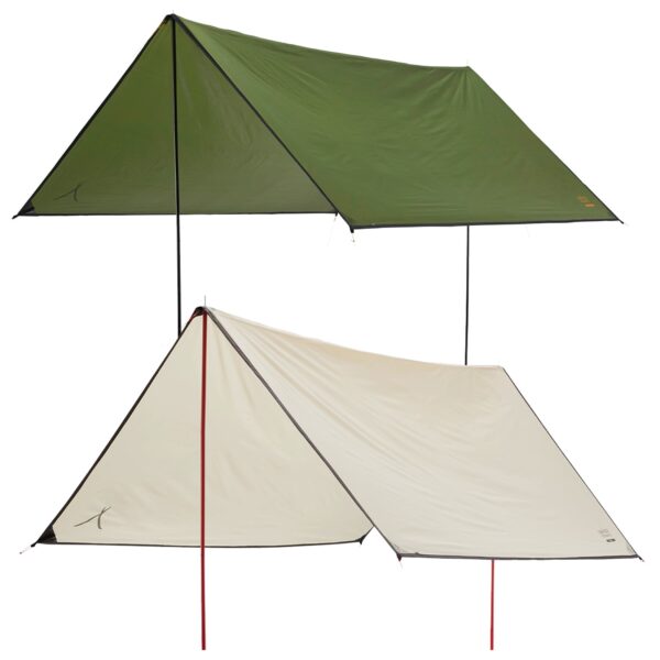 GRAND CANYON Tarp Zuni 3 Sonnensegel Camping Vor Zelt Plane UV50 Wasserdicht 3x3 Farbe: Capulet Olive