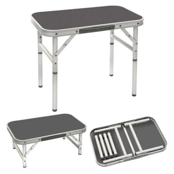 BO-CAMP Alu Mini Campingtisch Beistelltisch Klapptisch Koffertisch Garten 2Höhen