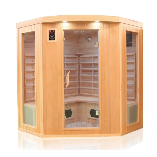 Dewello® Infrarotkabine Infrarotsauna HALEY 160cm x 160cm inkl. 8 Keramikstrahler