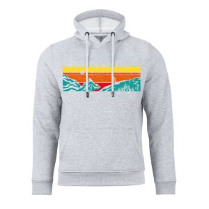 Cotton Prime® Kapuzensweatshirt mit Bergen - Lets Hiking
