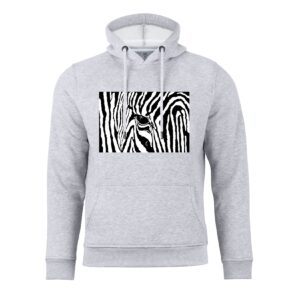 Cotton Prime® Kapuzensweatshirt Black & White Zebra Eye