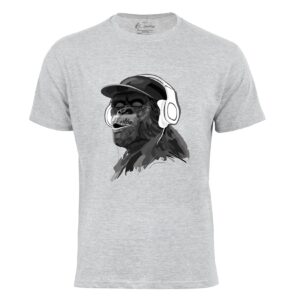 Cotton Prime® T-Shirt mit Affenmotiv - Monkey mit DJ-Kopfhörer