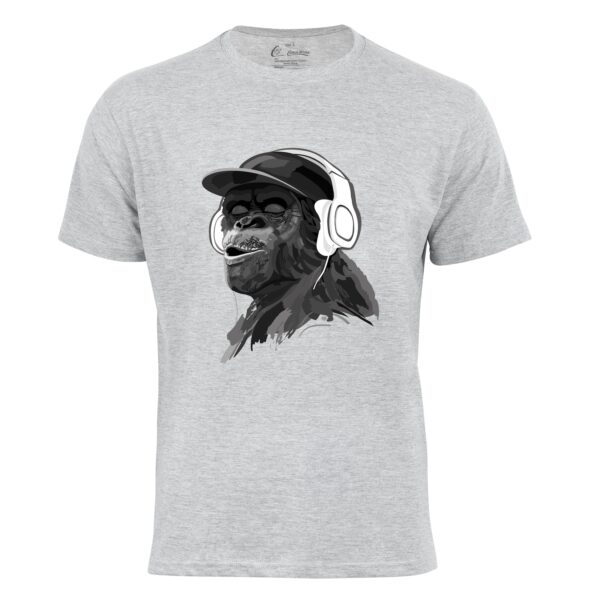 Cotton Prime® T-Shirt mit Affenmotiv - Monkey mit DJ-Kopfhörer