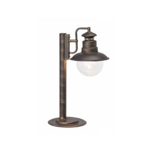 BRILLIANT Lampe Artu Außensockelleuchte 53cm schwarz gold   1x A60