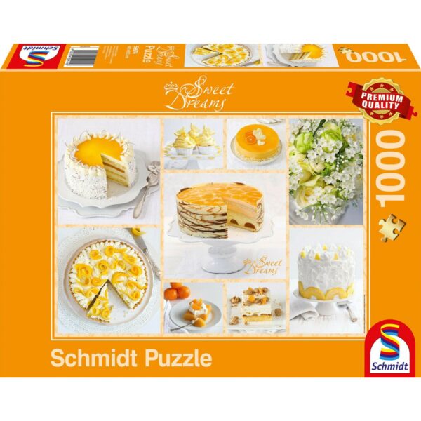 Strahlend gelbe Kaffeetafel