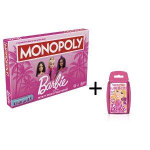 Monopoly - Barbie Brettspiel + Top Trumps Barbie Kartenspiel