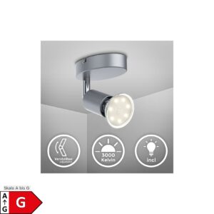 LED Deckenlampe schwenkbar GU10 3W Metall 1-flammig