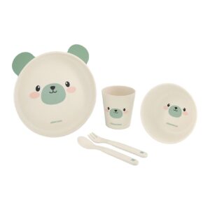 Kikkaboo Bambusgeschirr 5-teiliges Set Kindergeschirr