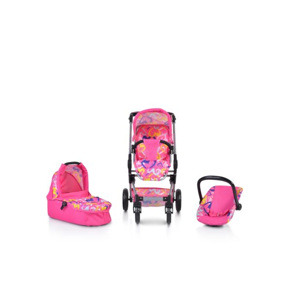 Moni Kombi-Puppenwagen Venera 3 in 1 Babywanne