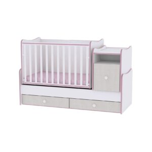 Lorelli Babybett Trend Plus NEW Schaukelfunktion Jugendbett Kommode Schreibtisch rosa