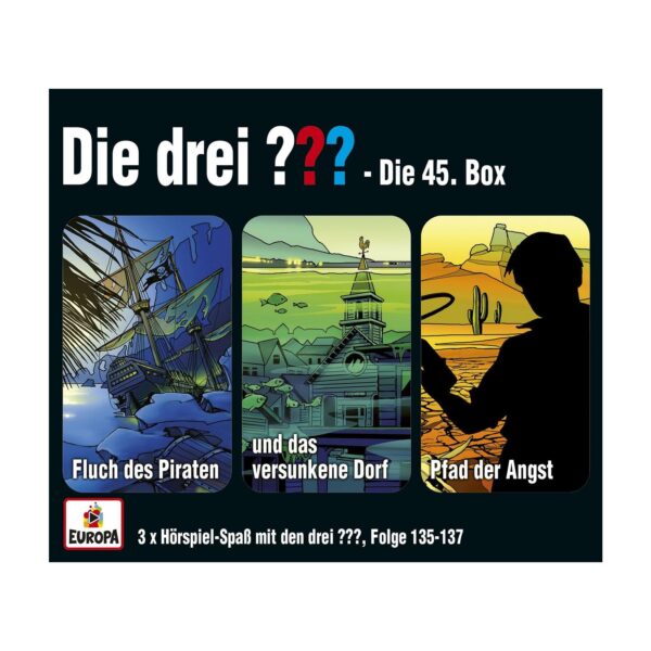 Europa (Sony Music) CD-Box Die drei ??? - 45. Box (F.135-137)