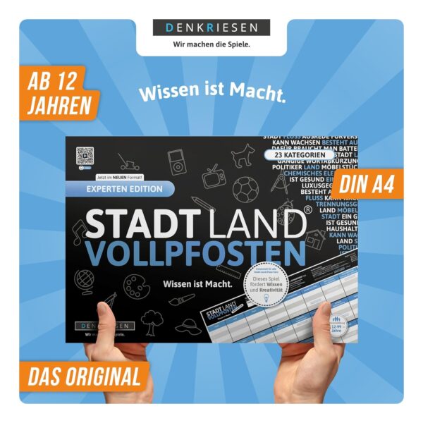Denkriesen Spielware STADT LAND VOLLPFOSTEN® - Experten Edition
