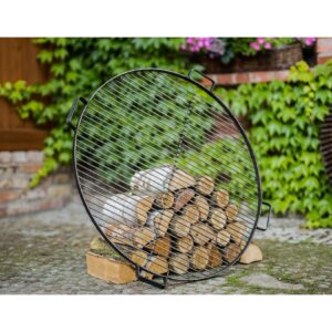 Grillrost mit 4 Griffen aus Rohstahl 60 cm