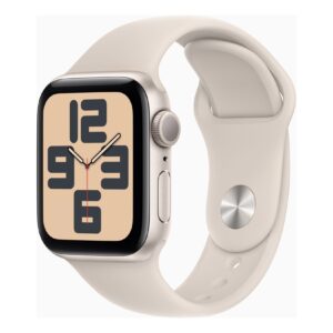 Apple Watch SE 2.Gen 2022 GPS 40mm Smartwatch Alu Sternenlicht Sportband
