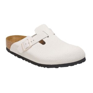 Birkenstock Boston geprägtes Veloursleder Damen Clogs