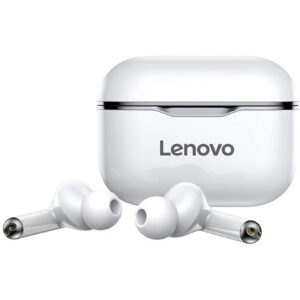 Lenovo LP1 Bluetooth-Kopfhörer Weiß mit grauem Rand