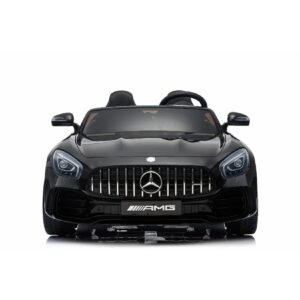 TPFLiving Elektro-Kinderauto Mercedes GT R Doppelsitzer weiss - Kinderauto - Elektroauto - Ledersitz und Sicherheitsgurt