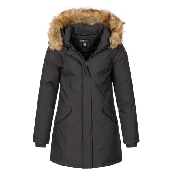 Geographical Norway Winterjacke Mantel mit Kapuze Regular Fit