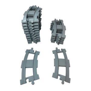 LEGO® DUPLO® Eisenbahn Schienen Kurve Hellgrau - 10882 - Teile 4x