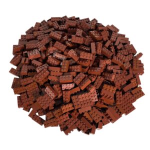 LEGO® 2x4 Steine Hochsteine Rotbraun - 3001 - Menge 1000x